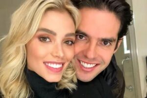 Carol Dias e Kaká curtem véspera de feriado em família