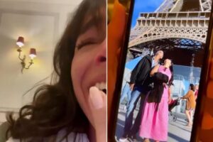 Ela contou a história aos seguidores