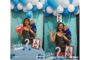 Vanda Ferreira Costa fez um ‘chá de revelação de DNA’ após o ex-marido duvidar da paternidade do menino