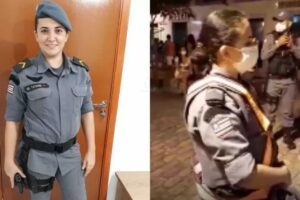 Tatiane Alves fez questão de registrar o momento para fazer uma denúncia