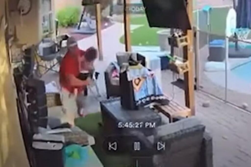 O pai se desesperou quando viu a cena