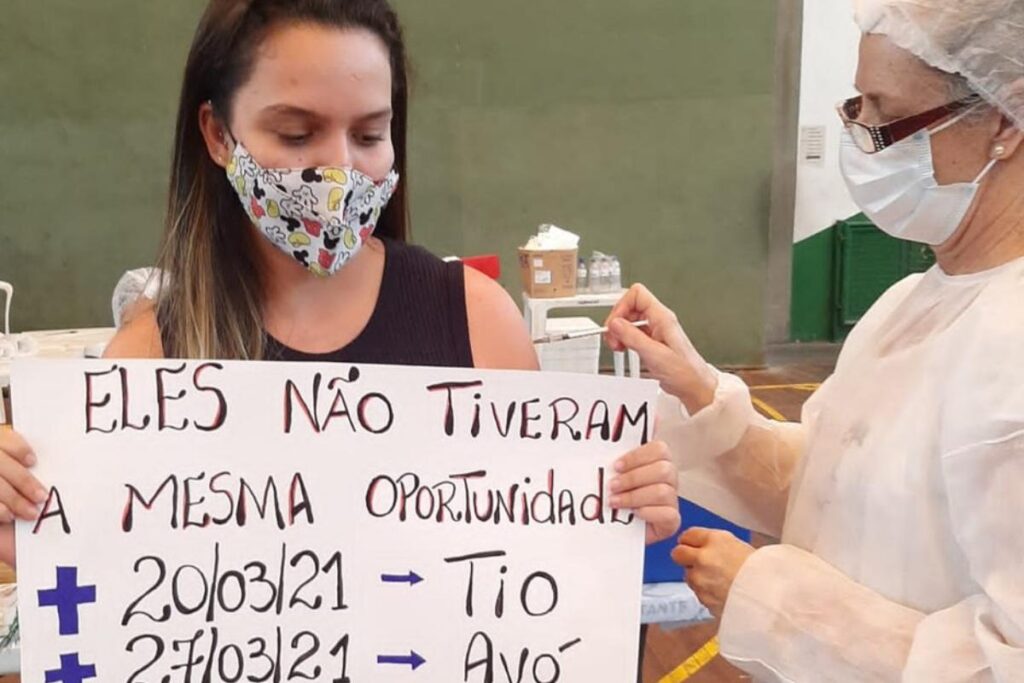 Bruna escreveu a data de morte de cada um dos familiares