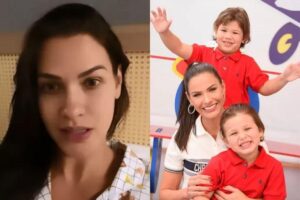 A modelo mandou a real sobre o quadro de saúde das crianças