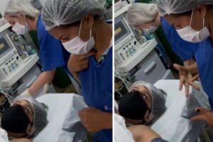 Interprete de libras ajuda casal