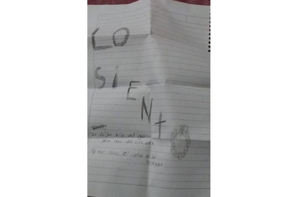 Bilhete é deixado ao lado de corpo de menino de 2 anos