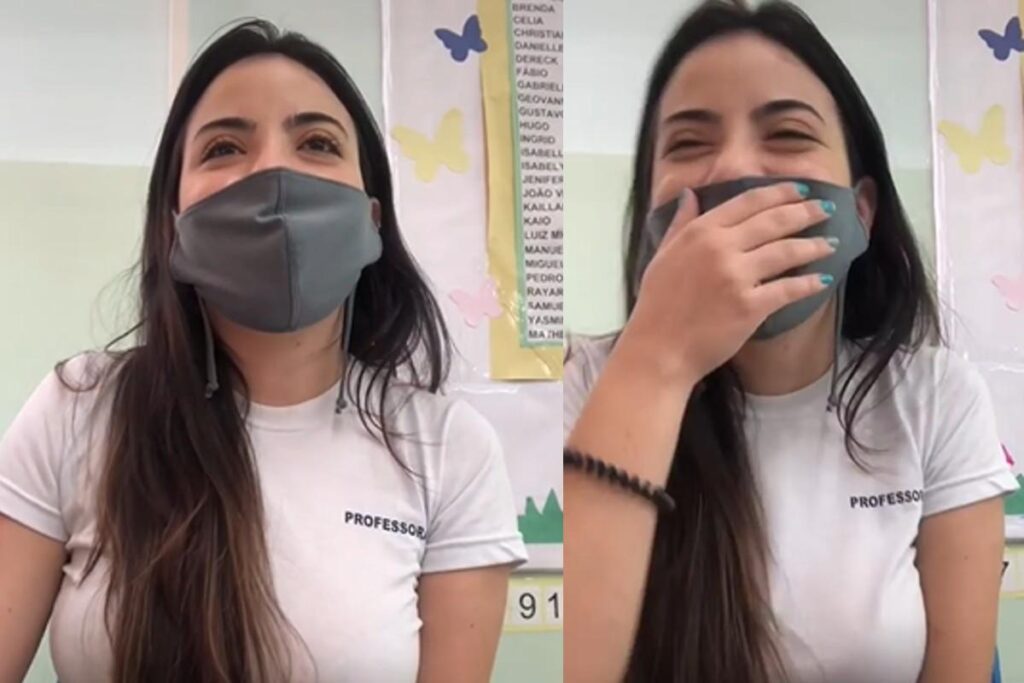 Uma professora fez sucesso no TikTok ao pedir que os alunos contassem memes para confirmar a presença na aula