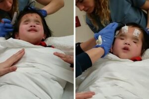 Evie estava muito nervosa com os exames médicos