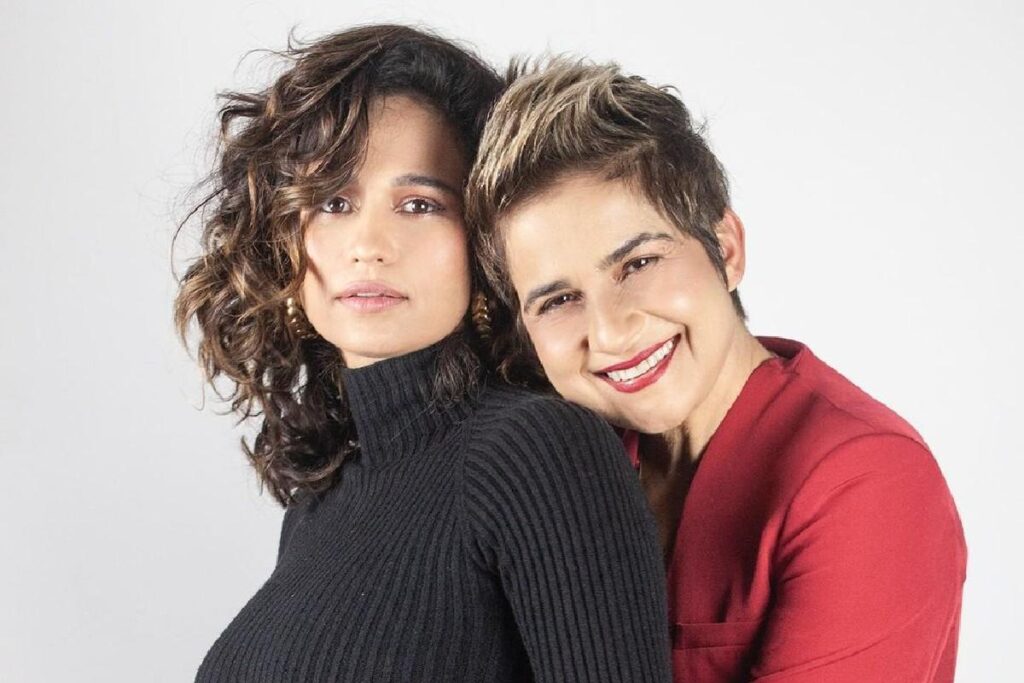 Nanda Costa grávida e Lan Lanh