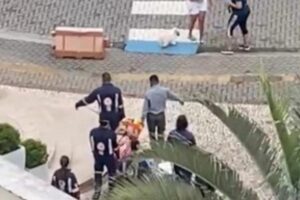 Raiana Ribeiro, de 25 anos, que saltou do 3º andar do prédio da patroa para escapar de um cárcere privado