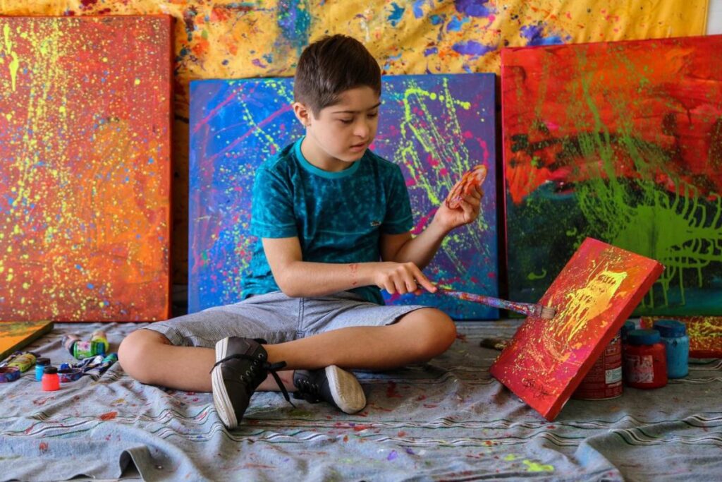 João é apaixonado em arte desde pequeno