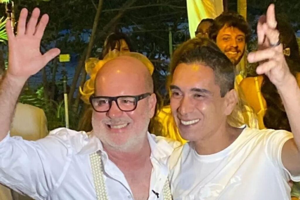 Eder e Hugo aproveitaram a festa