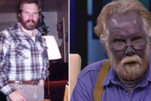 Ele mudou o tom de pele em casa!