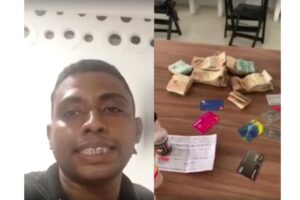 Garçom encontra mochila com 240 mil reais e devolve valor ao dono