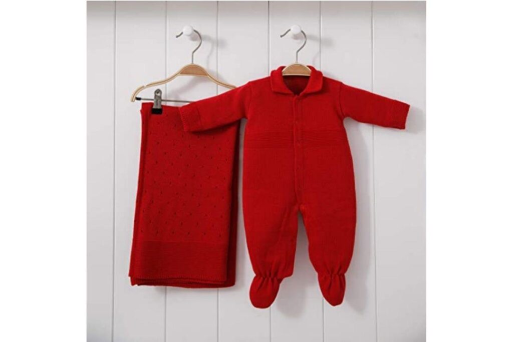 Saída da maternidade vermelha