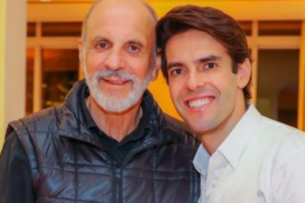 Kaká celebra aniversário do pai