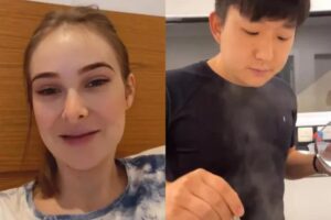 Sammy compartilhou nos Stories Pyong já adaptado com a nova vida