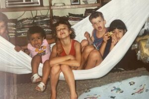 Tata Werneck na primeira peça com apenas 9 anos