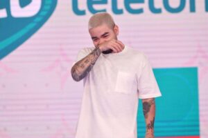 Yudi não segurou as lágrimas ao falar sobre o pai no Teleton 2021