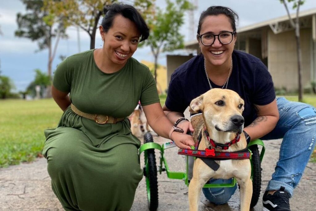 Sebastian ao lado da nova família