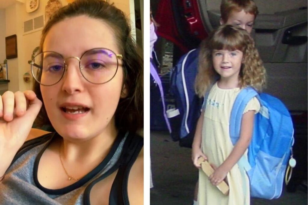 Hannah tinha apenas 7 anos quando enfiou a miçanga no nariz