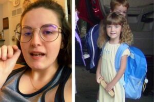 Hannah tinha apenas 7 anos quando enfiou a miçanga no nariz