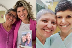 Mãe e filha se recuperam do câncer juntas