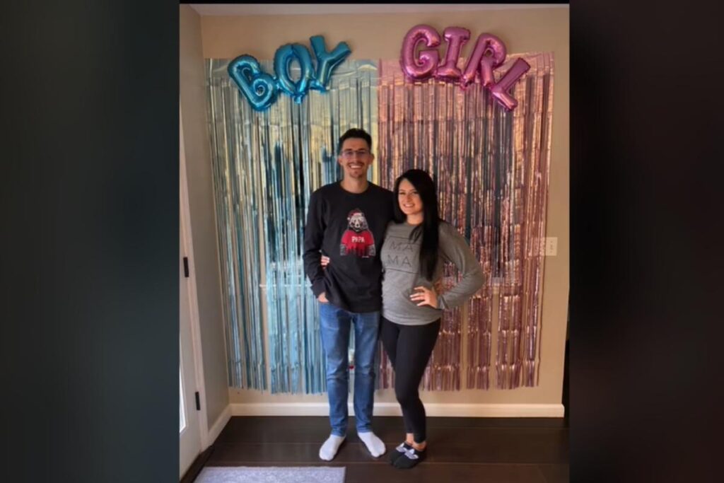 Haley Gray publicou um vídeo super criativo sobre o chá revelação da filha