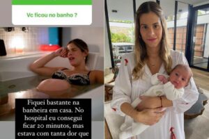Shantal respondeu diversas perguntas sobre o parto