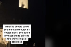 O marido estava fingindo tomar banho e a mulher gravou o momento hilário