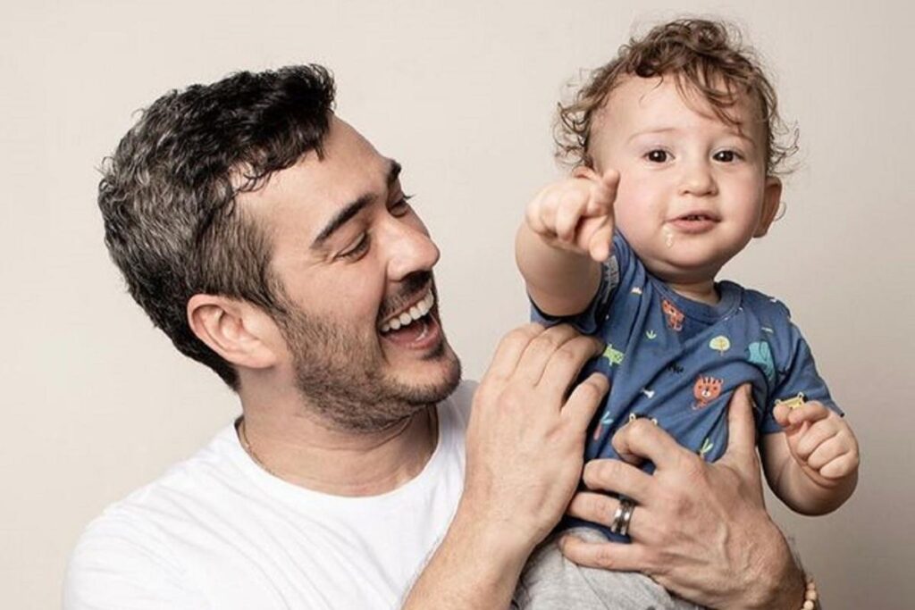 Marcos Veras se declarou para o filho de 1 ano