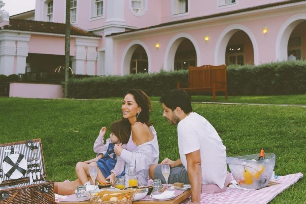 Sabrina e Duda levaram Zoe para conhecer as Cataratas do Iguaçu