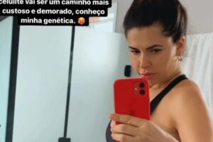 Cacau Colucci rebateu uma crítica sobre a perda de peso após a gravidez