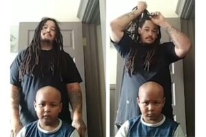 O menino está enfrentando um câncer raro