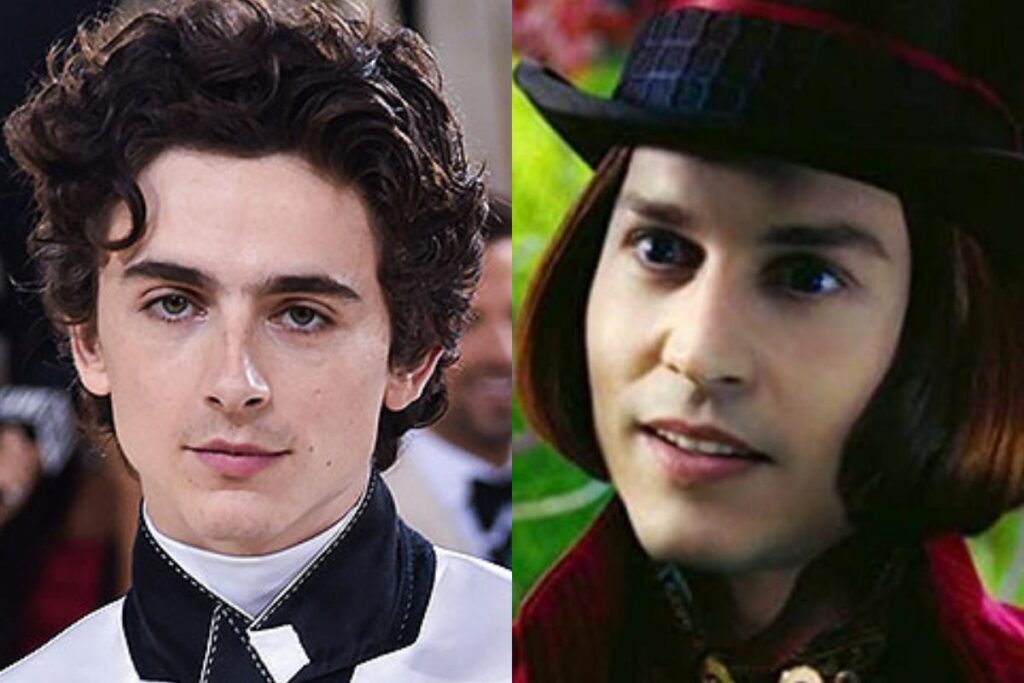 Timothée Chalamet como Willy Wonka