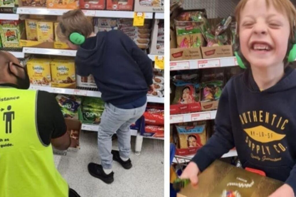 Dave mostrou o filho autista todo feliz pela atenção que estava recebendo