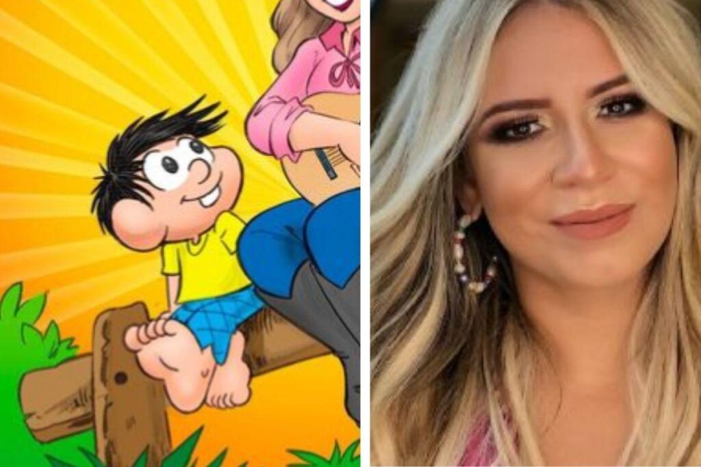Marília está ao lado de Chico Bento