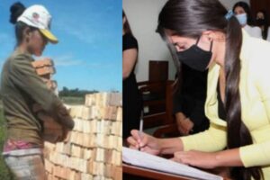 Jovem paga faculdade trabalhando de pedreira