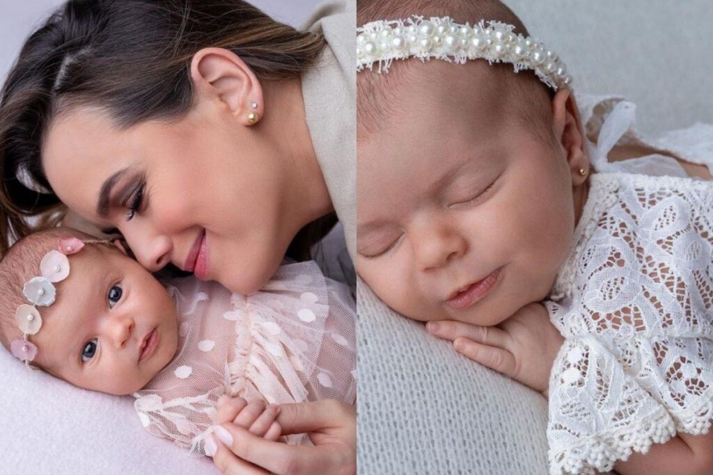 Thaeme antes do parto de Ivy, há dois meses atrás