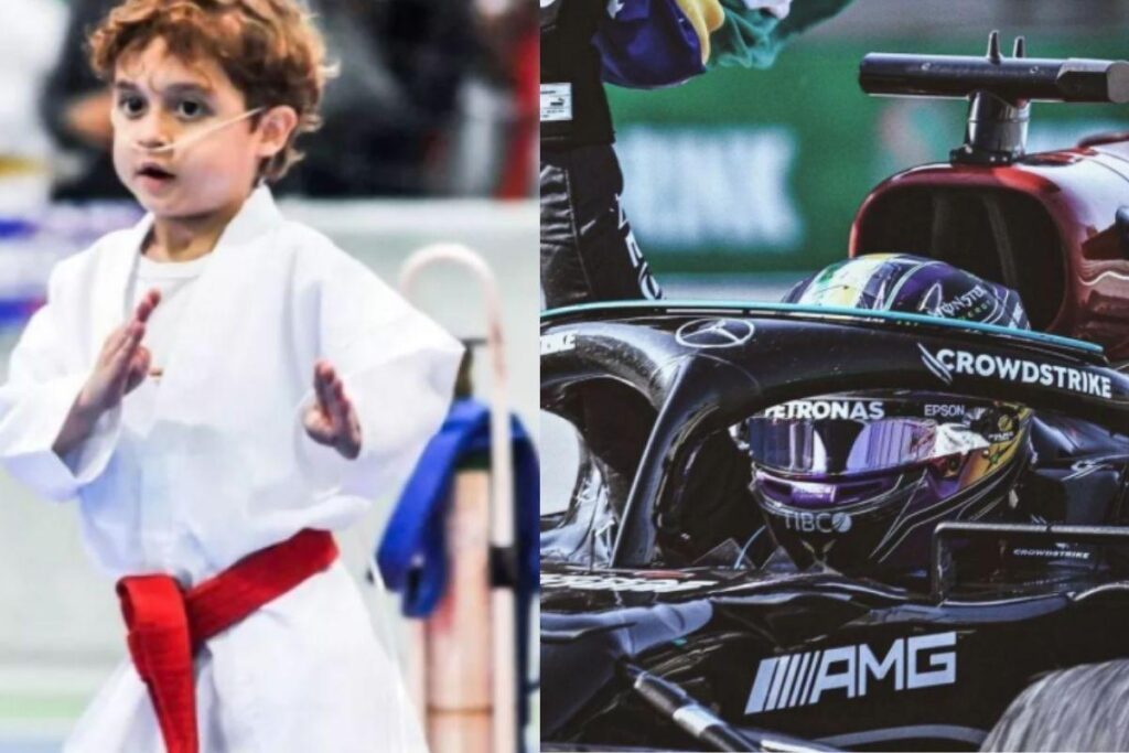 Criança carateca inspira Lewis Hamilton