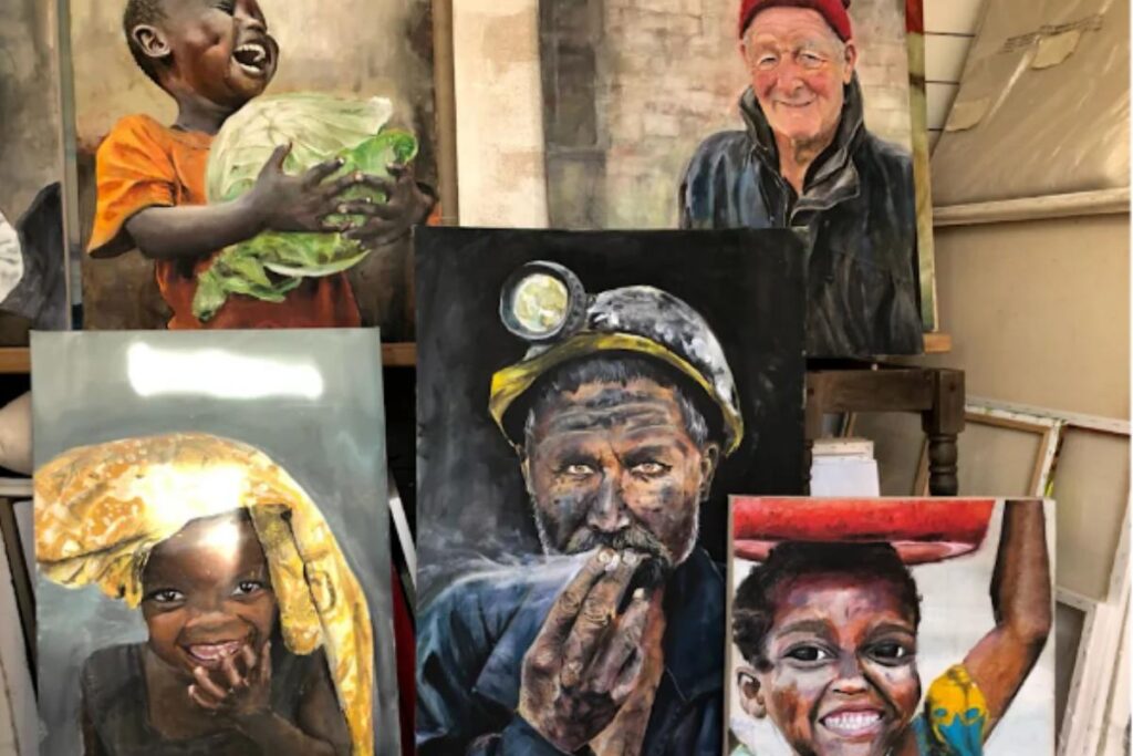 Jovem de 14 anos aprende a pintar na pandemia e ganha R$ 78 mil por cada quadro