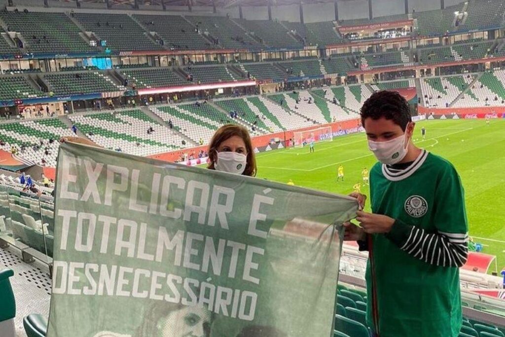 Mãe e filho, símbolos da torcida alviverde estarão presentes na final da libertadores