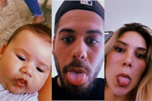 Virgínia se declarando para Zé Felipe e filha