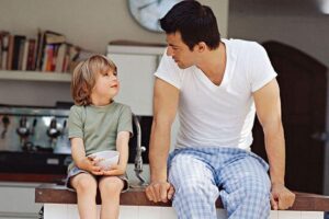 Eles falaram sobre a relação entre pais e filhos