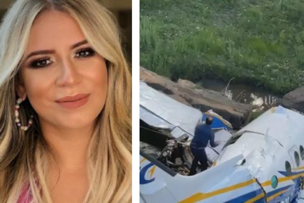 O avião caiu em Minas Gerais