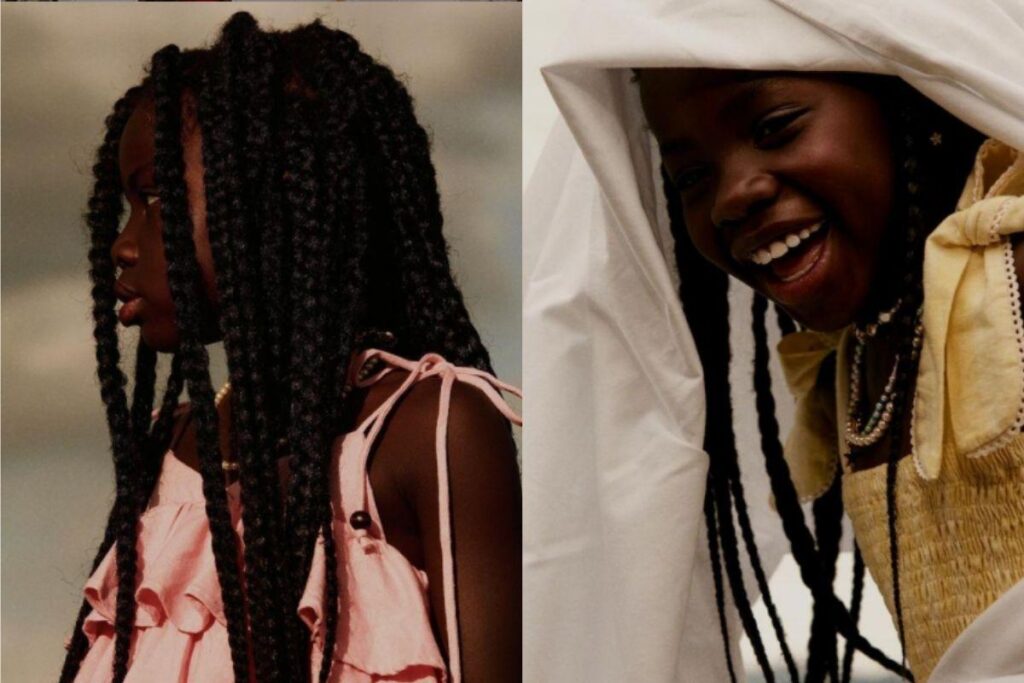 Titi vestida de sereia