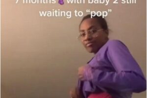 Os internautas se chocaram com a barriga minúscula de Jacey