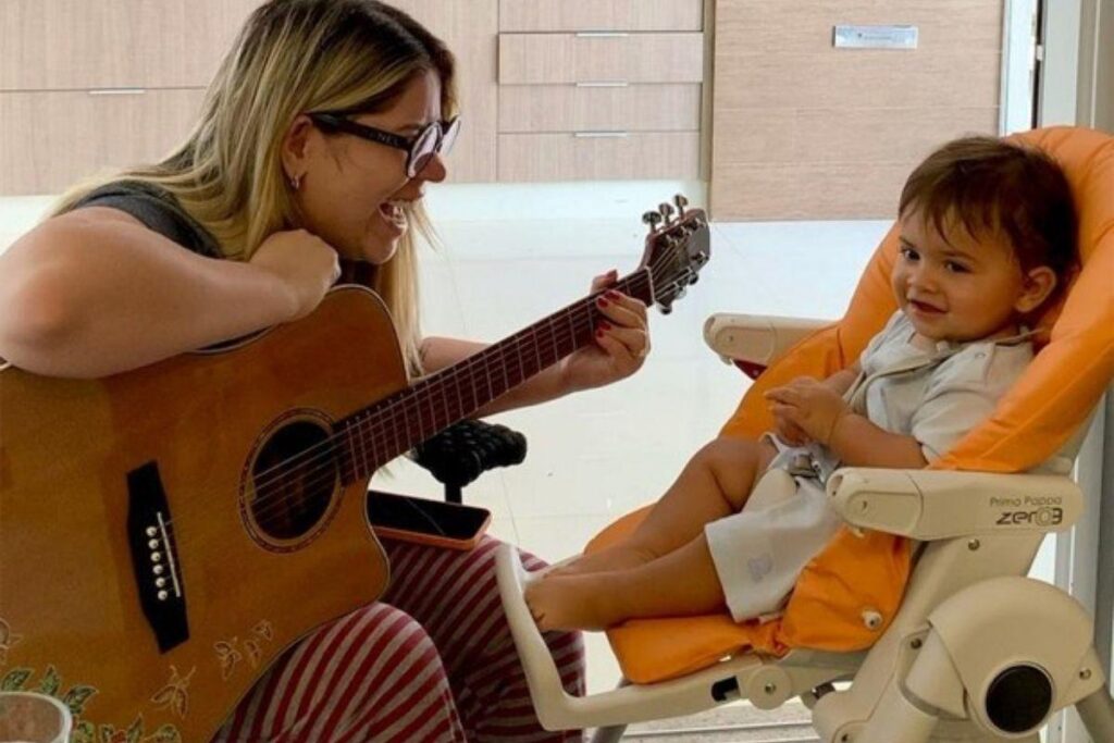 A cantora decidiu homenagear o primeiro filho