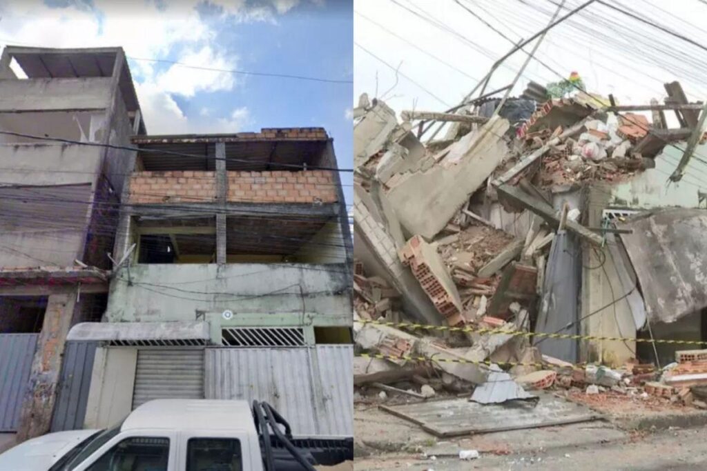 Bebê de 1 ano e padrasto não resistem após desabamento de prédios em MG