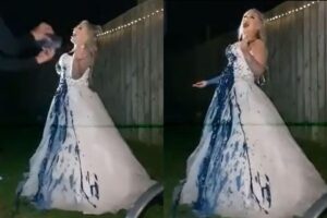 Mãe decide destruir vestido de noiva após divórcio