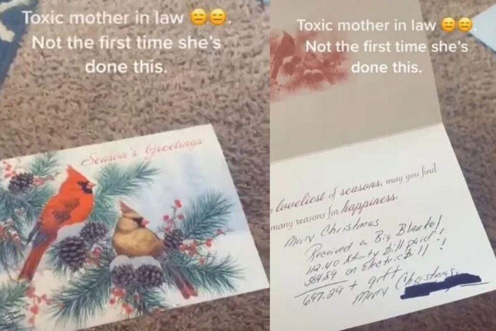 Sogra envia cartão de Natal